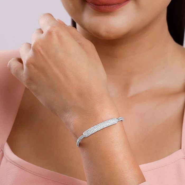 Silver Bar of Light Bracelet - Image 3