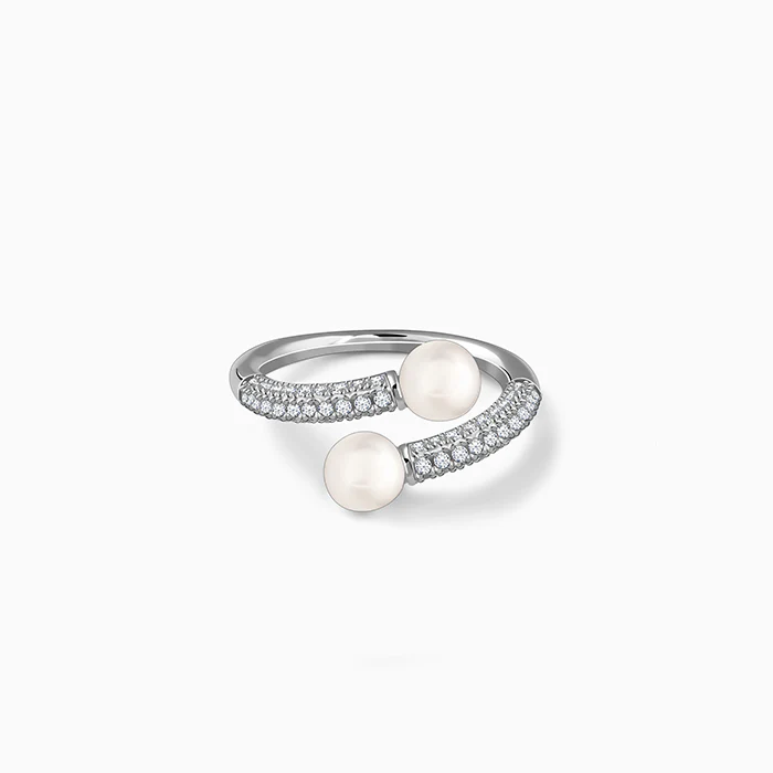 Silver Barbara Pearl Ring (Size 12)