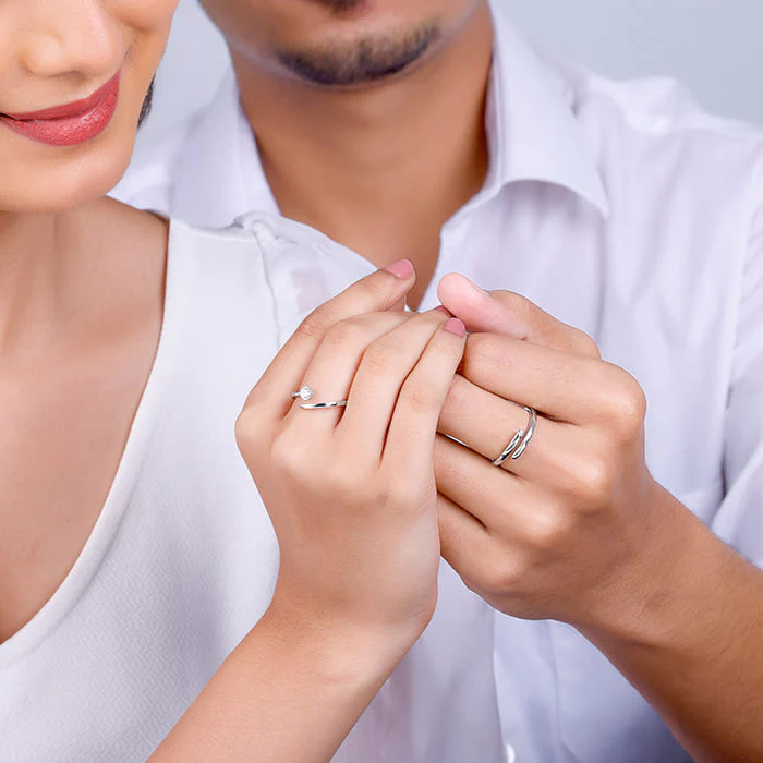 Silver Better TWOgether Couple Rings - Image 3