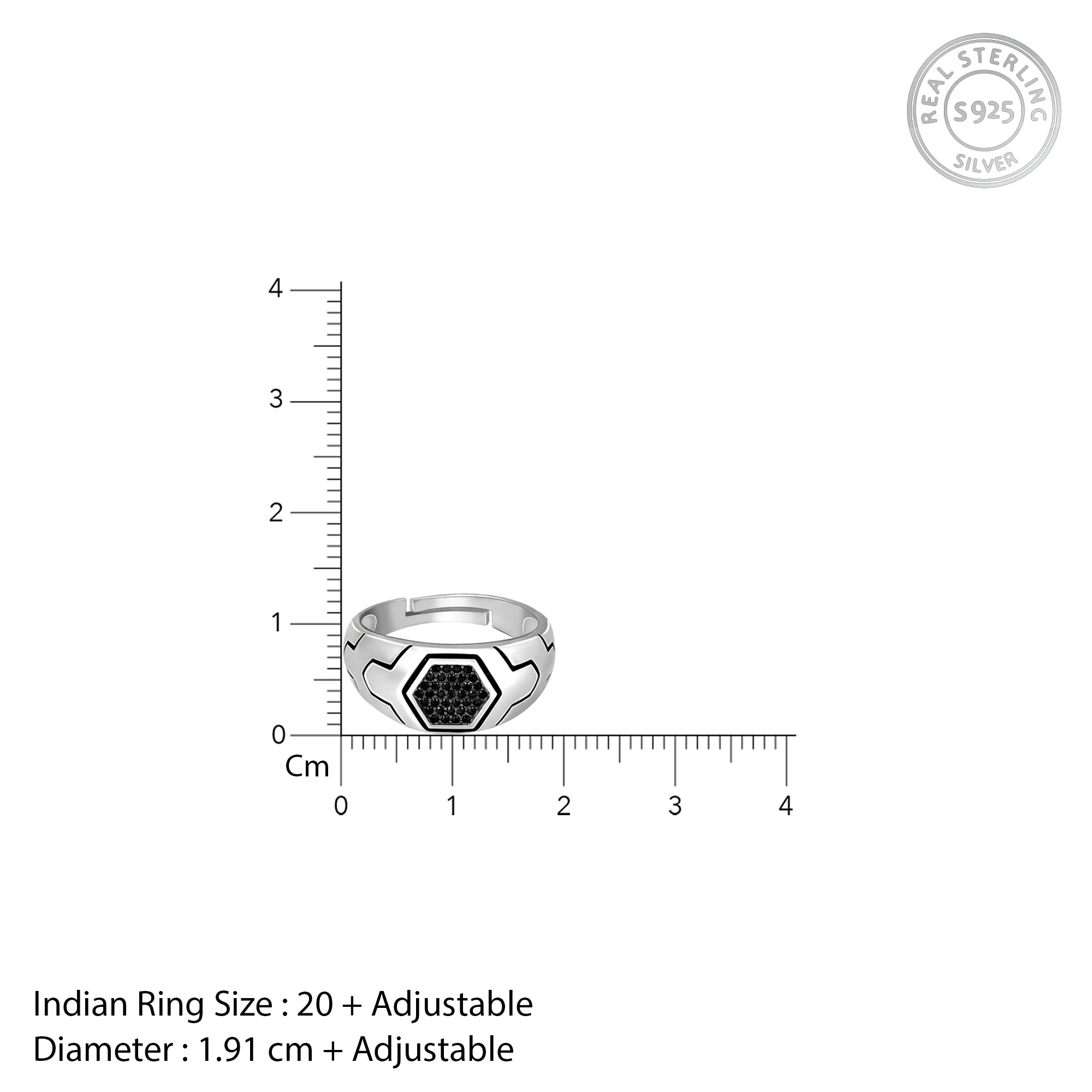 Silver Black is King Ring For Him - Image 6