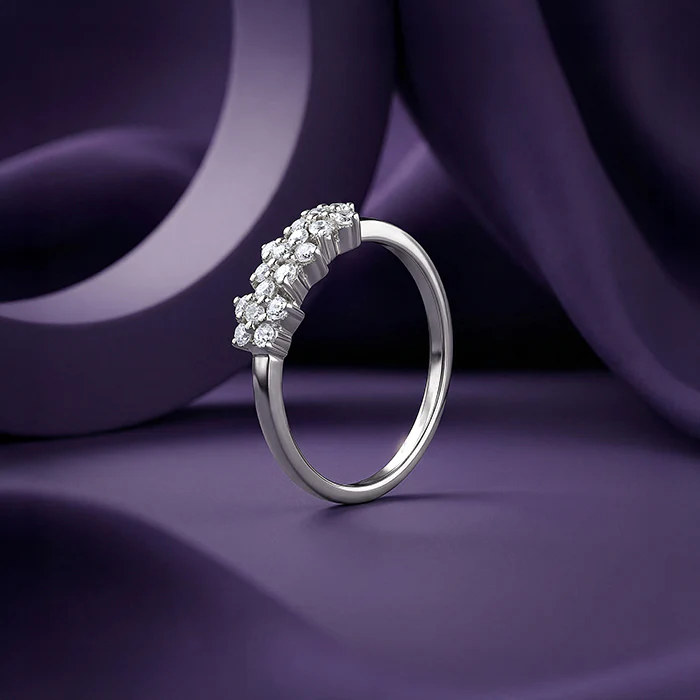 Silver Bloom Cascade Ring - Image 2