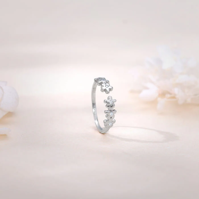Silver Bloom Forever Ring - Image 2
