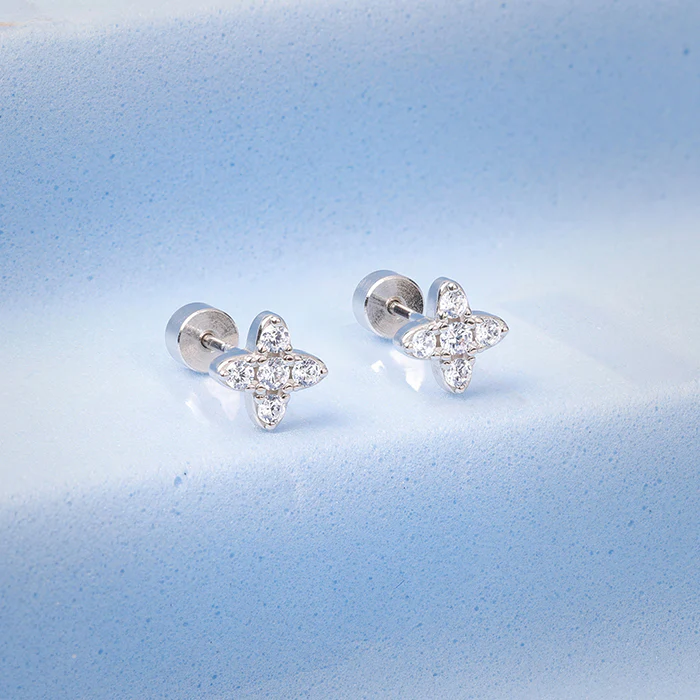 Silver Bluma Ear Piercings - Image 2