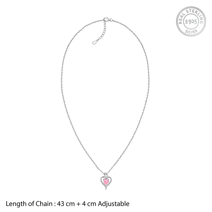 Silver Blush Embrace Pendant With Link Chain - Image 6