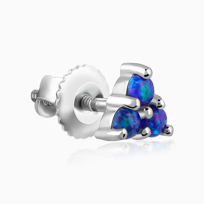 Silver Boldly Beautiful Studs - Image 4