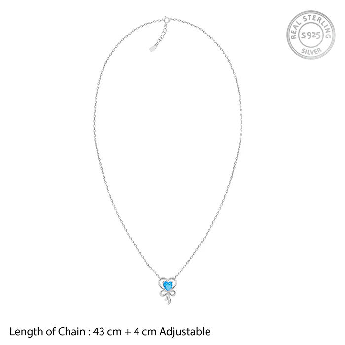 Silver Bonded Hearts Necklace - Image 6