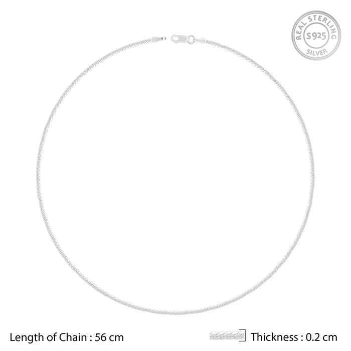 Silver Box Chain For Him - Image 5