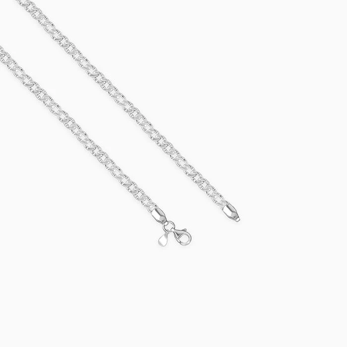 Silver Bravura Chain for Him - Image 4