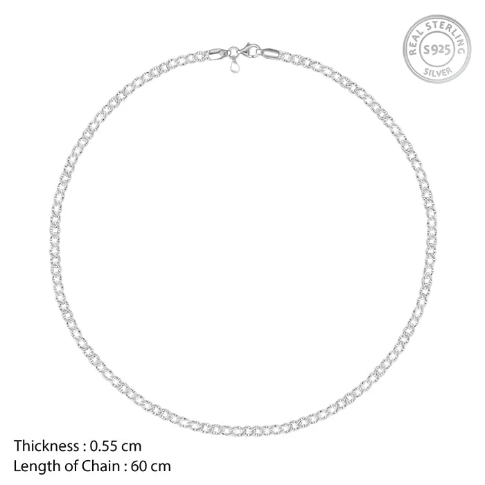 Silver Bravura Chain for Him - Image 5