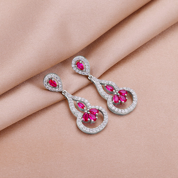 Silver Byzantine Beauty Earrings - Image 2