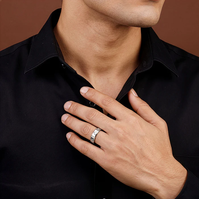 Silver Cadence Ring For Him (Size 20) - Image 3