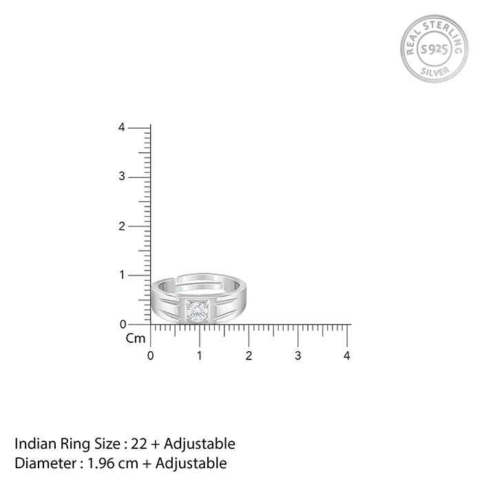 Silver Charm Away Ring For Him - Image 5