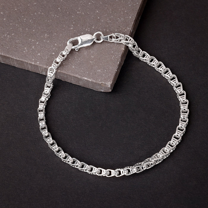 Silver Chroma Chain Bracelet For Him - Image 2