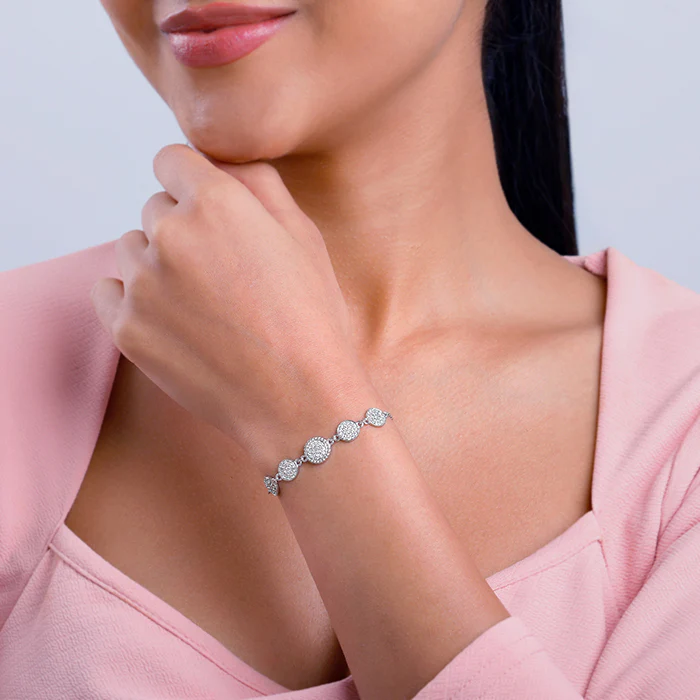 Silver Circle Circus Bracelet - Image 3
