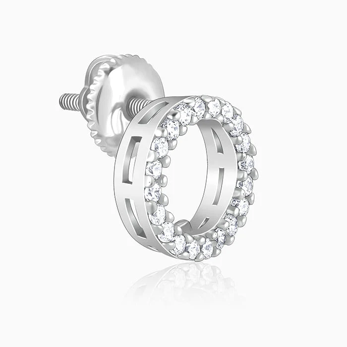 Silver Circle of Joy Earrings - Image 4