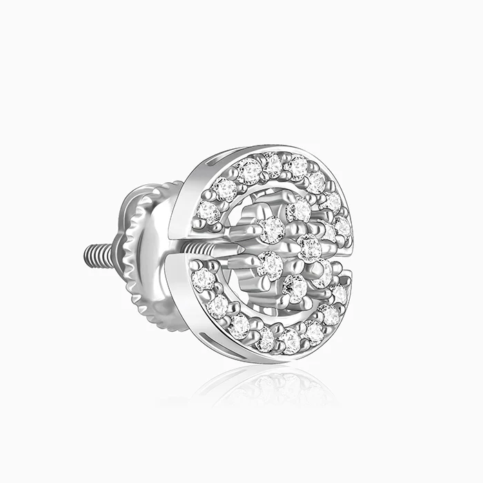 Silver Circular Earrings - Image 4