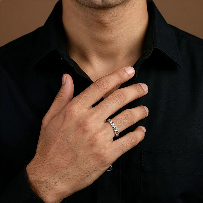 Silver Classic Apex Ring For Him (Size 20) - Image 3