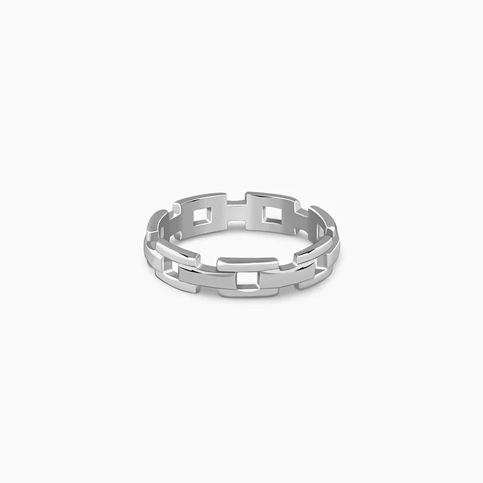 Silver Classic Rebel Ring For Him (Size 17)
