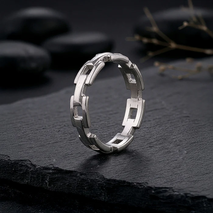 Silver Classic Rebel Ring For Him (Size 17) - Image 2