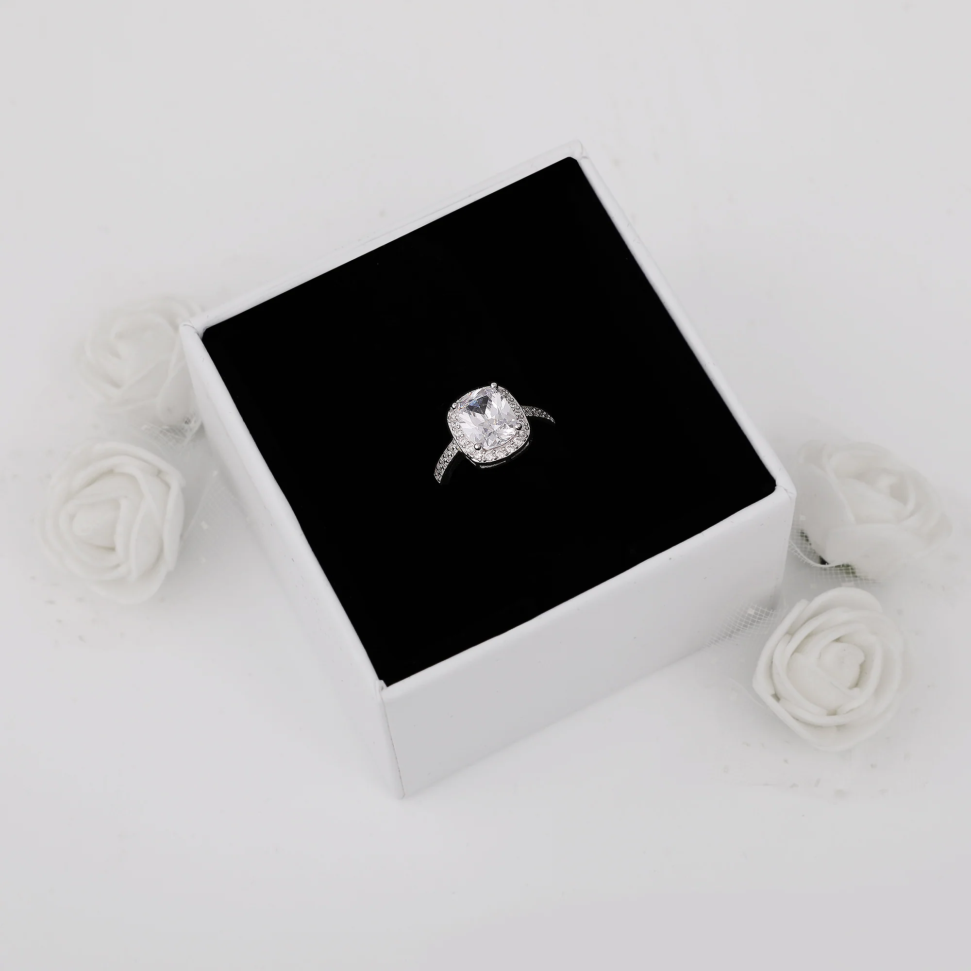 Silver Classic Solitaire Pendant & Ring Set - Image 5