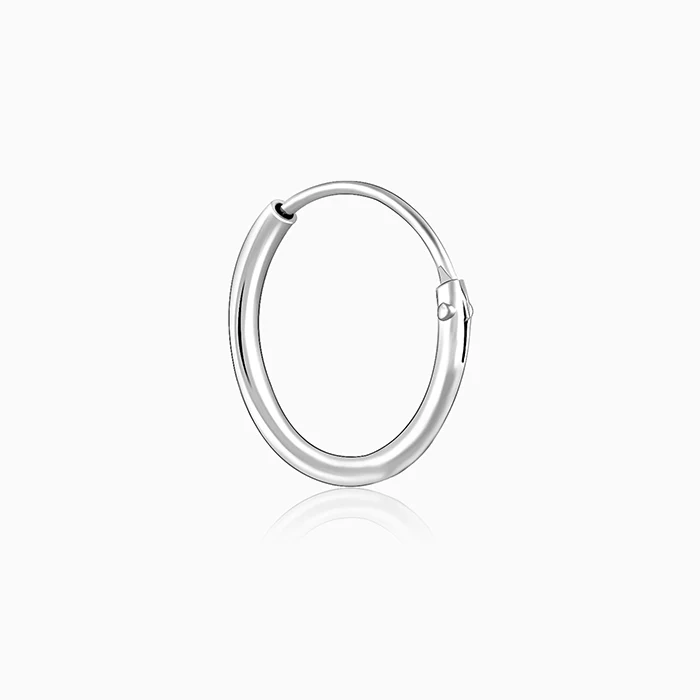 Silver Clover Kids Hoop Earrings (4-12 yrs) - Image 6