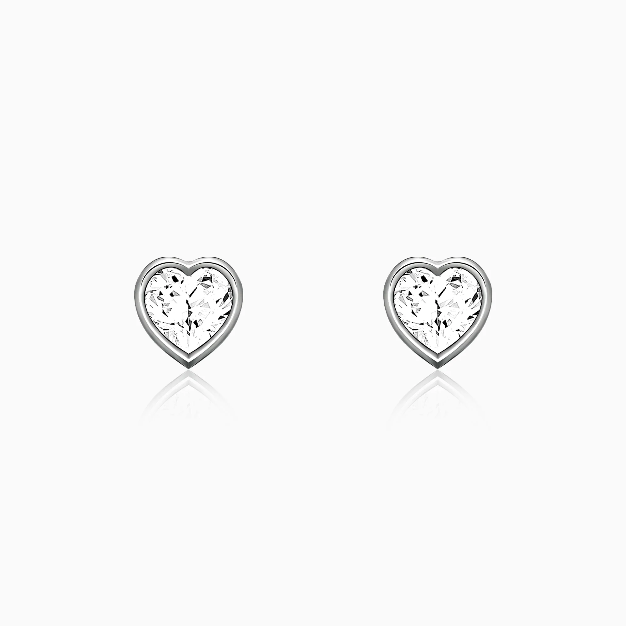 Silver Coeur Earring