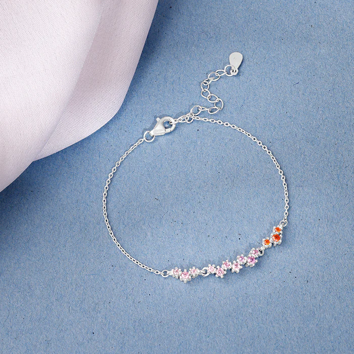 Silver Colourful Shine Bracelet - Image 2