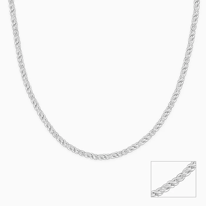 Silver Crest Chain For Him - Image 2