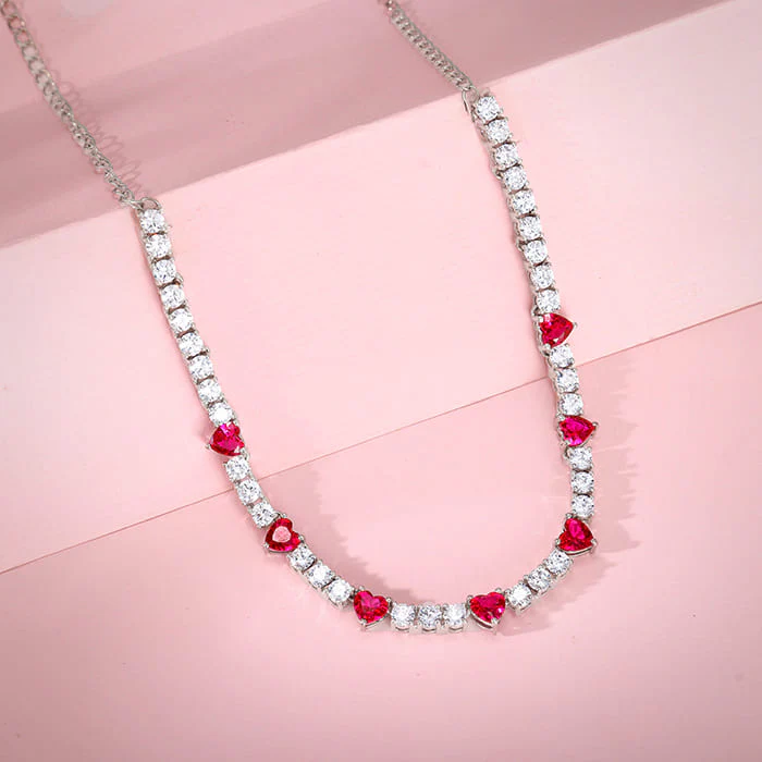 Silver Crimson Crush Necklace - Image 2