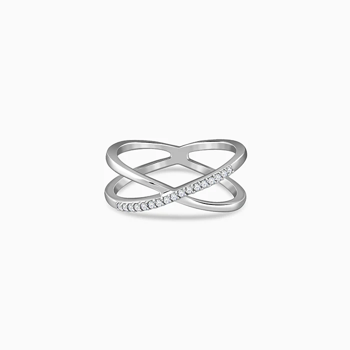 Silver Crosslight Ring (Size 12)