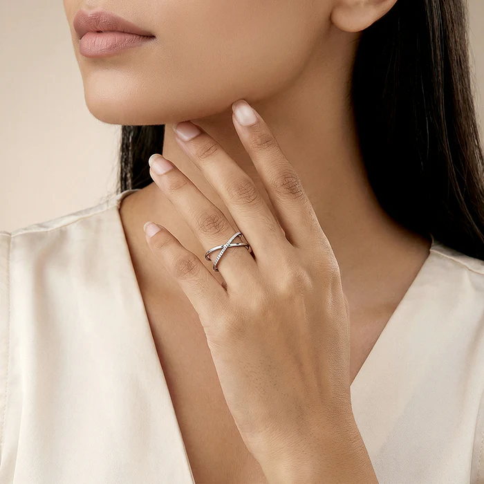 Silver Crosslight Ring (Size 12) - Image 3