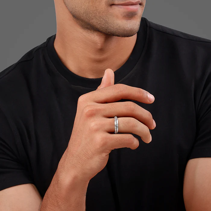 Silver Dapper Ring For Him - Image 3