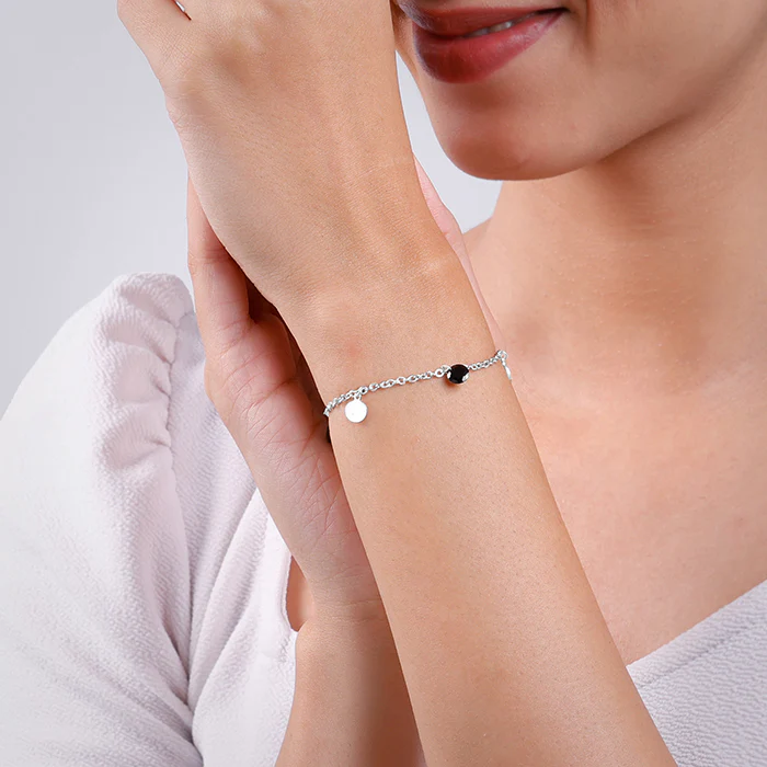Silver Dazzle Dot Bracelet - Image 3
