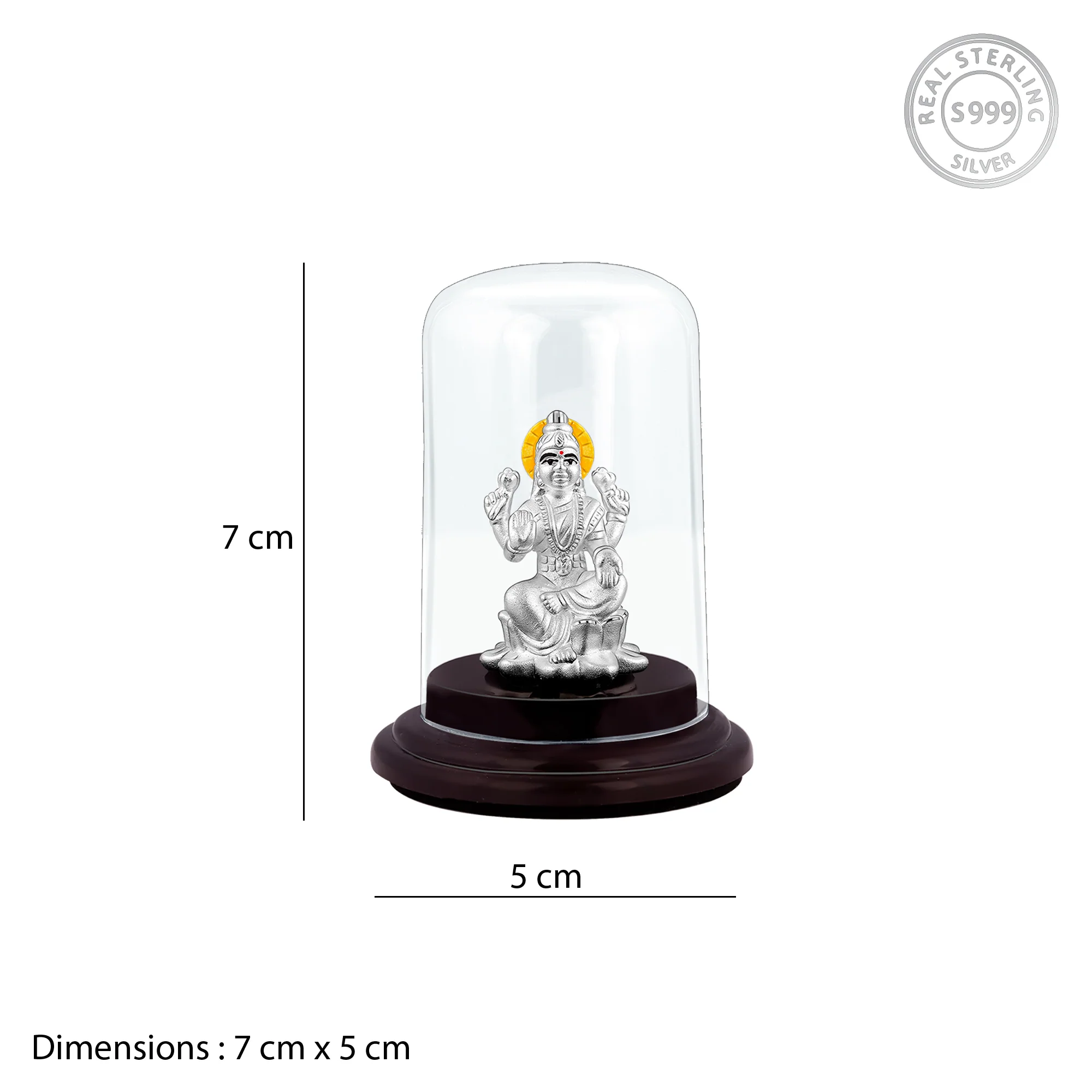 Silver Dhana Lakshmi Idol - Image 5