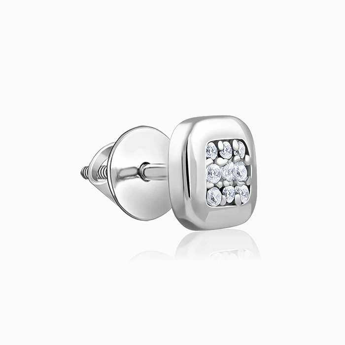 Silver Digital Dazzle Stud For Him - Image 5