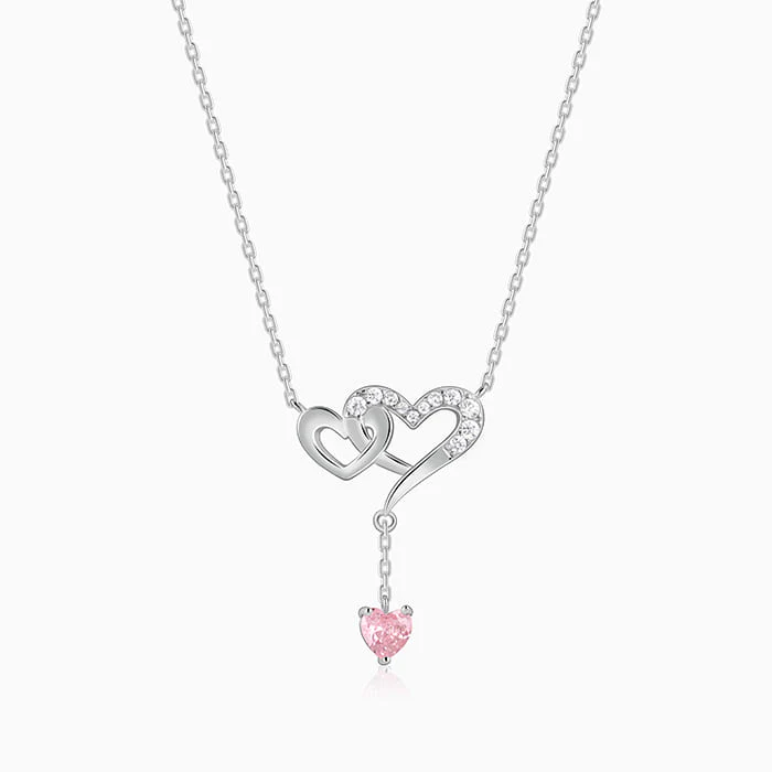 Silver Double Love Necklace