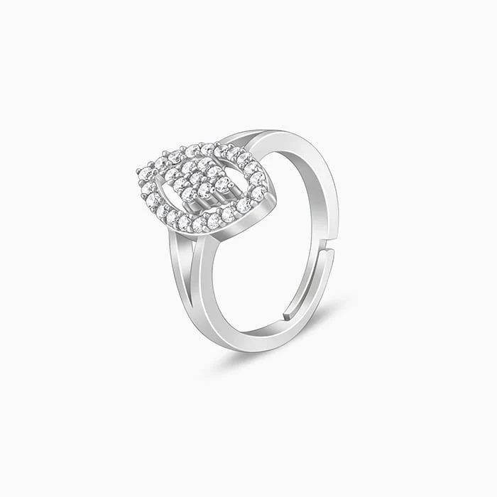 Silver Draped Dice Ring - Image 4