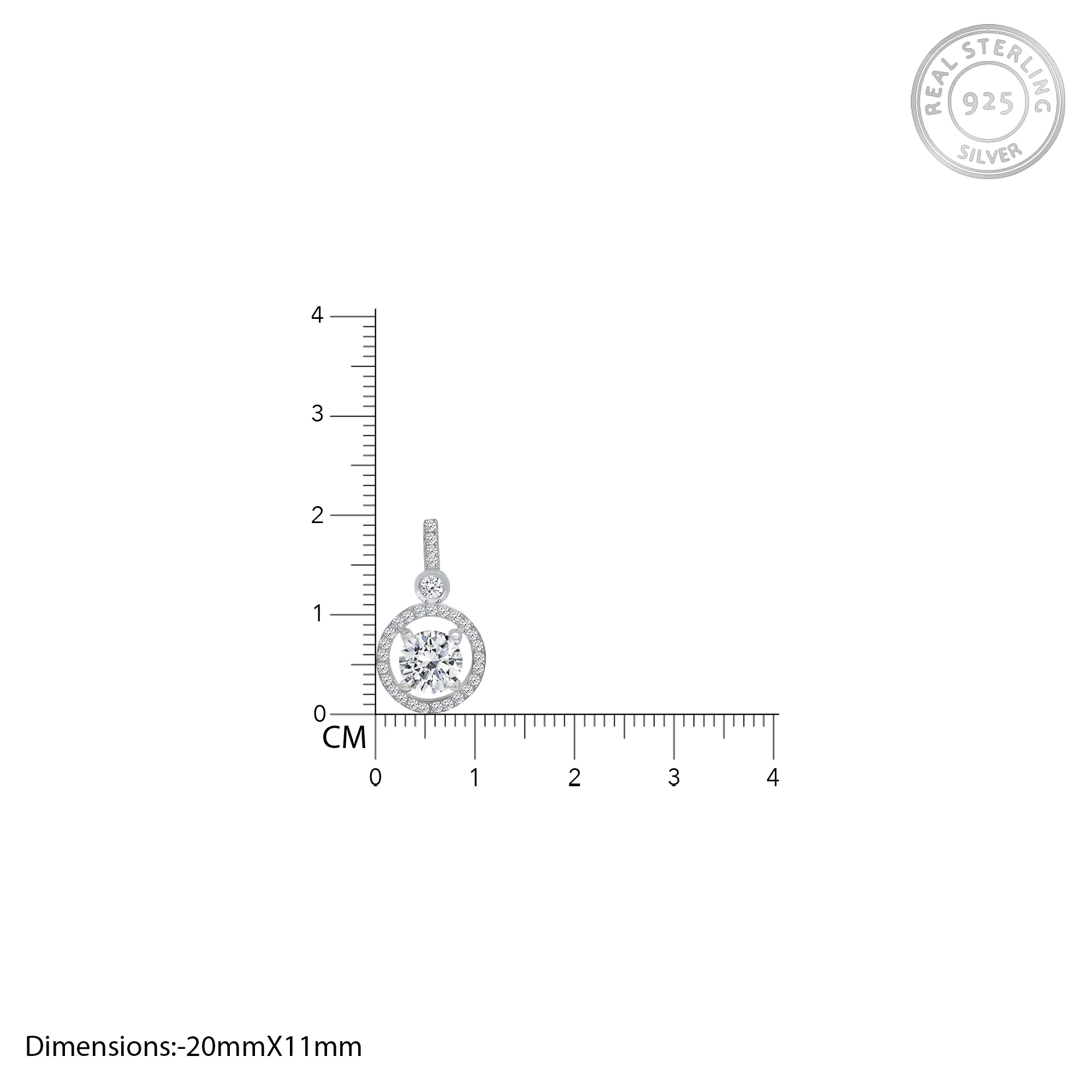Silver Drizzle Drop Set with Link Chain - Image 4