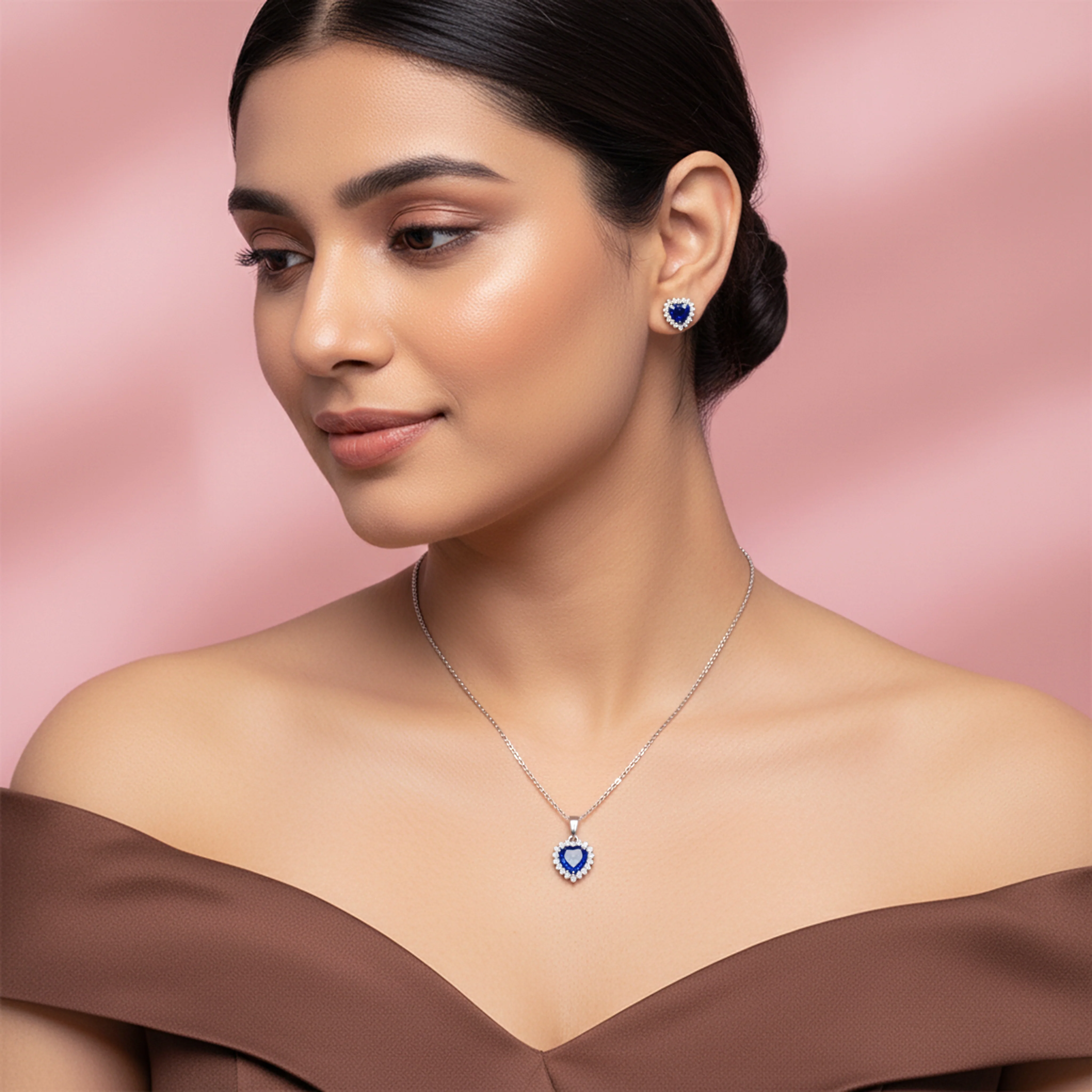 Silver Heart Of The Ocean Set - Image 2