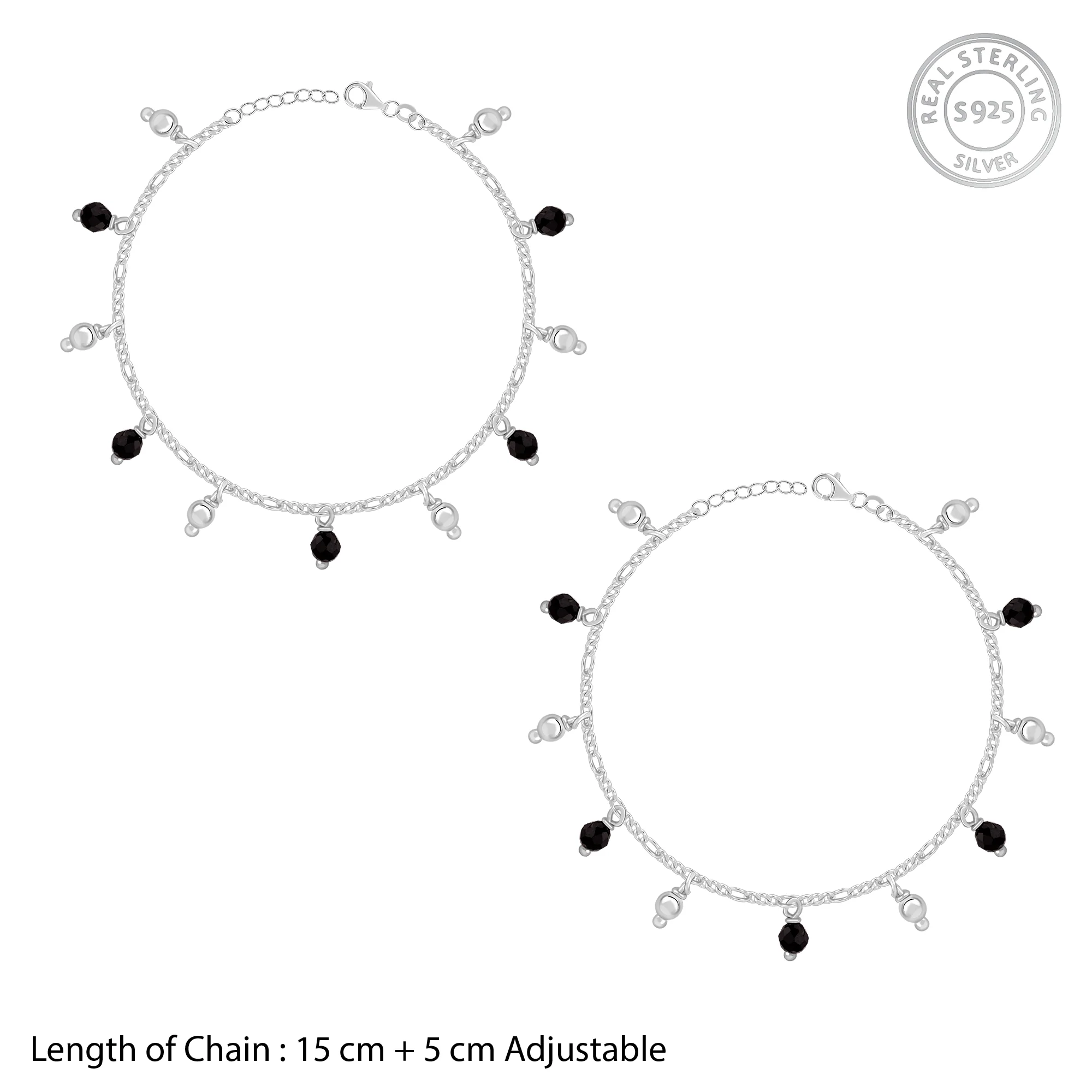 Silver Dua Kids Anklet Pair - Image 4