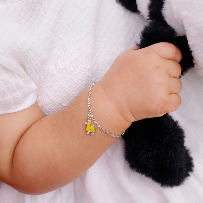 Silver Duckling Kids Bracelet (0 - 2 Years) - Image 3