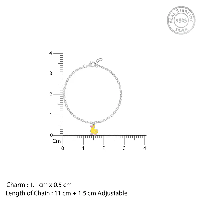 Silver Duckling Kids Bracelet (0 - 2 Years) - Image 4