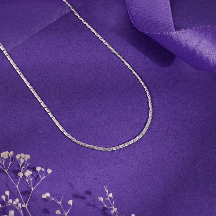 Silver Elongated Box Chain - Image 2