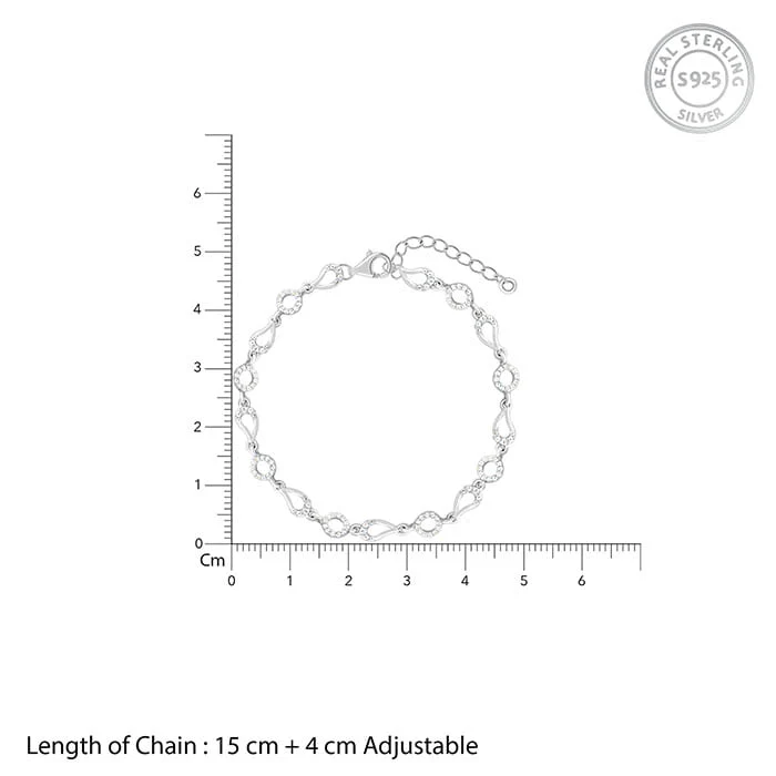 Silver Eternal Paisley Link Bracelet - Image 4