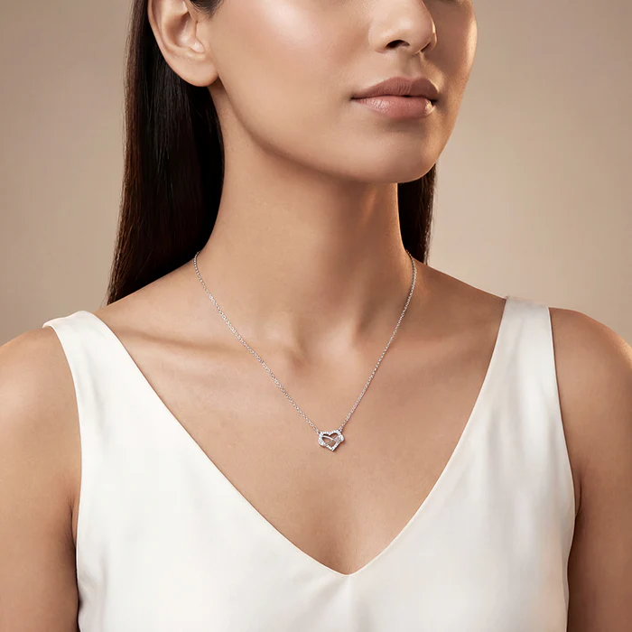 Silver Everbound Heart Necklace - Image 3
