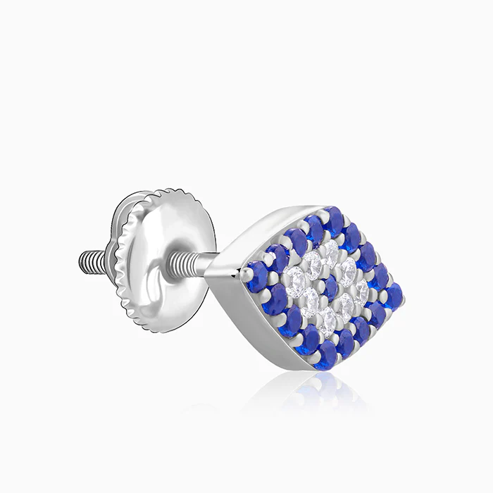 Silver Evil Eye Spirit Studs - Image 4