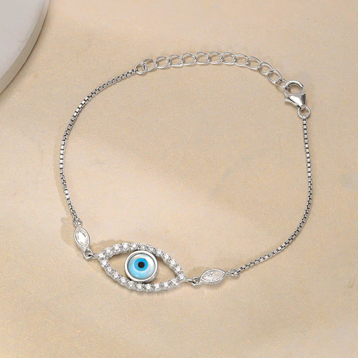 Silver Evil Eye Vibe Bracelet - Image 2
