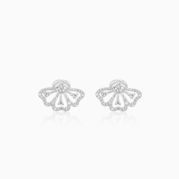 Silver Eyebright Convertible Earrings - Image 3