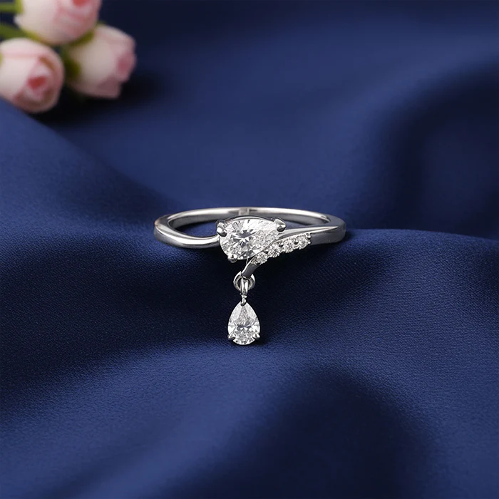 Silver Falling Light Ring - Image 2