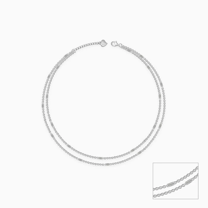 Silver Fantastic Shine Anklet - Image 3